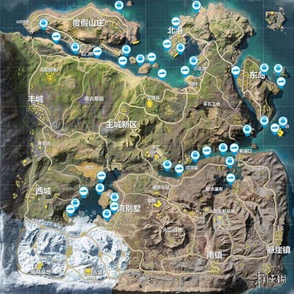 《荒野行动》载具哪里刷新 飓风半岛载具刷新位置一览 1