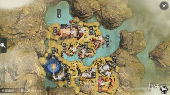 《楚留香》5.7打坐位置 5.7坐观万象打坐修炼地点坐标 3