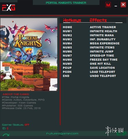 传送门骑士 V0.7-V1.5.X十项修改器FUTUREX版 