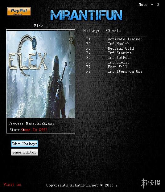 ELEX v1.0.2946.0十五项修改器MrAntiFun版 