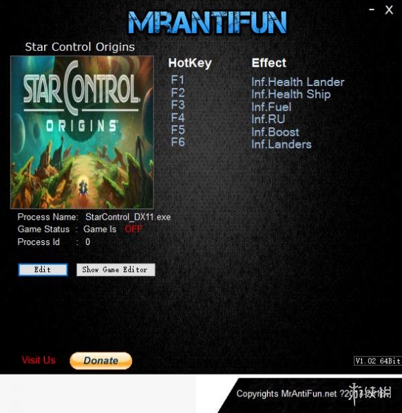 行星控制：起源 v1.0.52584六项修改器MrAntiFun版 