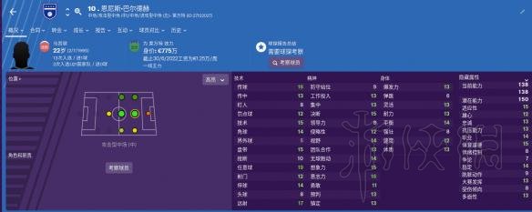 《足球经理2019》哪些球员好用?好用球员推荐 5