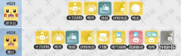 网易《宝可梦探险寻宝》国服皮卡丘雷丘食谱技能宾果数据一览 皮卡丘食谱 1