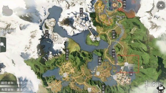 《楚留香手游》2019年1月5日坐观万象打坐修炼地点坐标 5