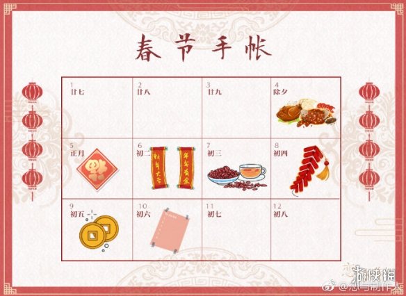 《恋与制作人》恋语市正月习俗大赏活动规则玩法 春节七天手账完成技巧 1