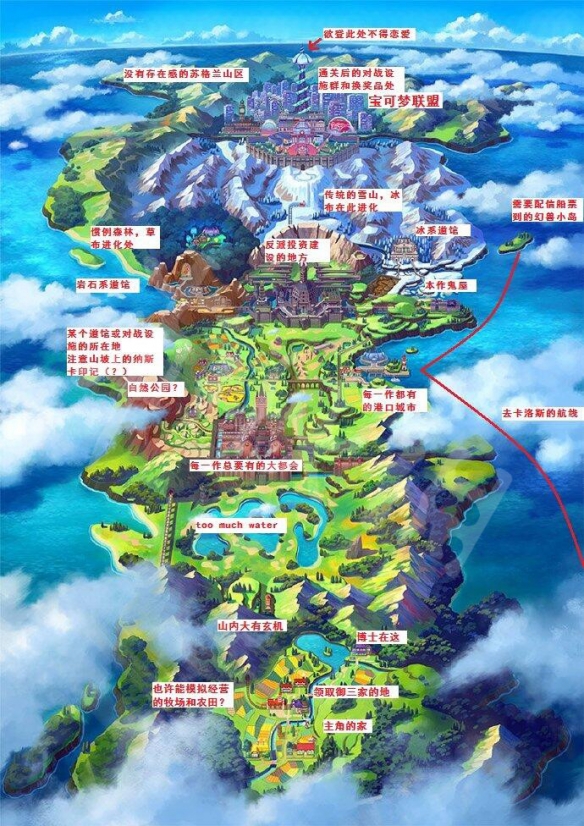 《宝可梦剑盾》地图介绍 精灵宝可梦剑盾地图大吗? 8