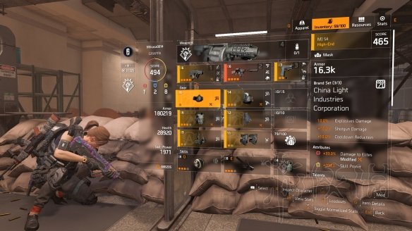 《全境封锁2》爆炸伤害流电工配装图文心得分享 1