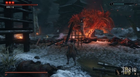 《只狼影逝二度》怨恨之鬼逃课打法 怨恨之鬼邪道跳崖演示 1