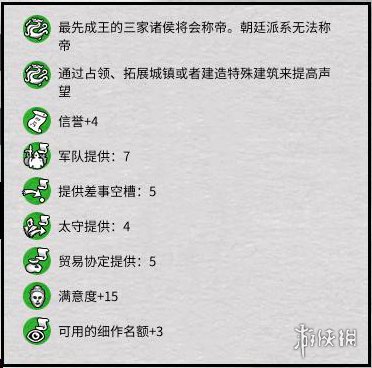 《全面战争三国》爵位等级怎么提升 爵位全等级效果一览 2