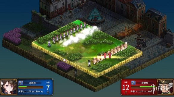 《圣女战旗》第五章将军难度无撤退八回合内过关视频分享 1