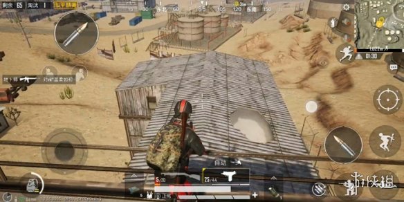 《和平精英》沙漠火电厂房顶怎么上 站得高才能看得远 9