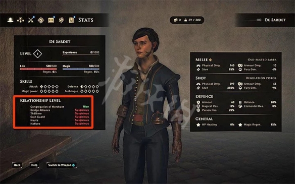 《贪婪之秋》势力好感度系统介绍 势力好感度是什么? 1