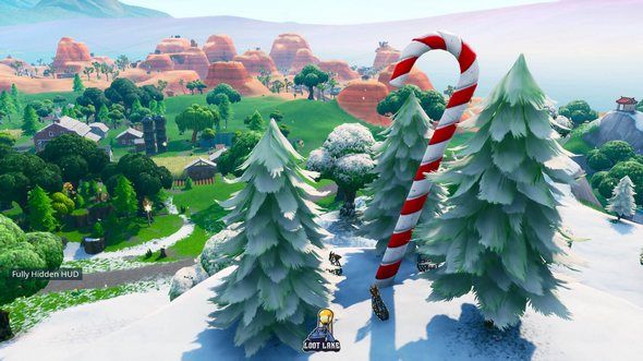 堡垒之夜巨大拐杖糖位置 堡垒之夜造访巨大拐杖糖挑战完成攻略 1