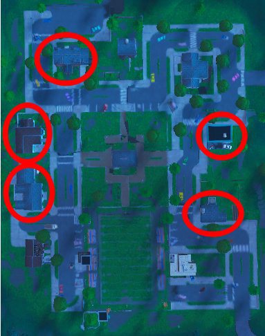 堡垒之夜在不同地点破坏12个雪花装饰完成攻略 堡垒之夜雪花装饰分布图 3