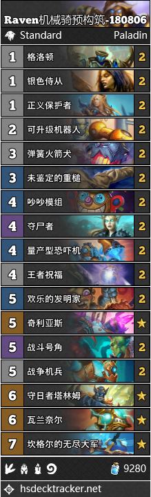 炉石传说1月10日是乱斗魔方卡组推荐 炉石传说乱斗魔方新旧混搭高胜率套牌 4