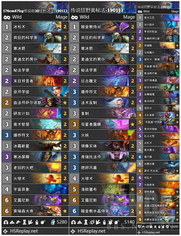 炉石传说1月13日24套直播卡组分享 炉石传说1月13日9职业狂野卡组分享 6