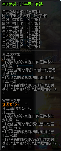 DNF女圣职换装装备属性一览 2019地下城与勇士五一版本女圣职换装装备属性全展示 19