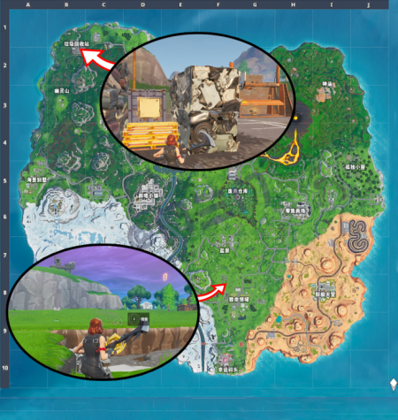 堡垒之夜垃圾回收站的藏宝图指示牌在哪 堡垒之夜垃圾回收站的藏宝图指示牌及最终宝藏 1