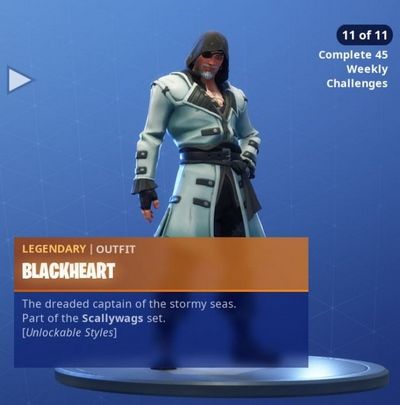 堡垒之夜黑胡子挑战皮肤奖励一览 堡垒之夜黑胡子套装解锁条件详情 13