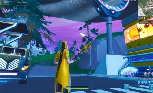 堡垒之夜51号芯片获得方法 堡垒之夜芯片51使用咕咕姿势穿过蕉宝的香蕉店前方的路获得 4