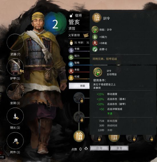 三国全面战争黄邵开局怎么玩 黄邵开局玩法之人物特长&派系专攻 8