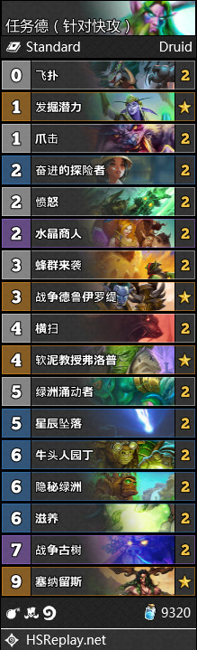 炉石传说德鲁伊奥丹姆奇兵套牌怎么组 炉石传说德鲁伊奥丹姆奇兵卡组推荐 1