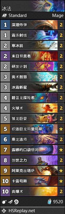 炉石传说巨龙降临版本全职业卡组推荐 炉石传说巨龙降临版本全职业套牌构筑 9