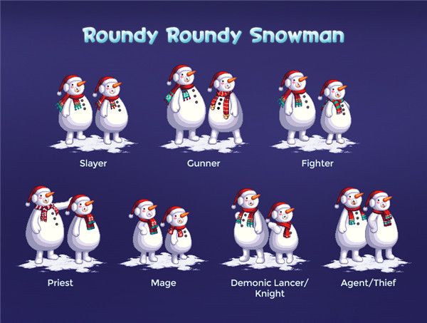 DNF纯白雪人装扮展示 DNF全职业纯白雪人装扮套装外观展示 1