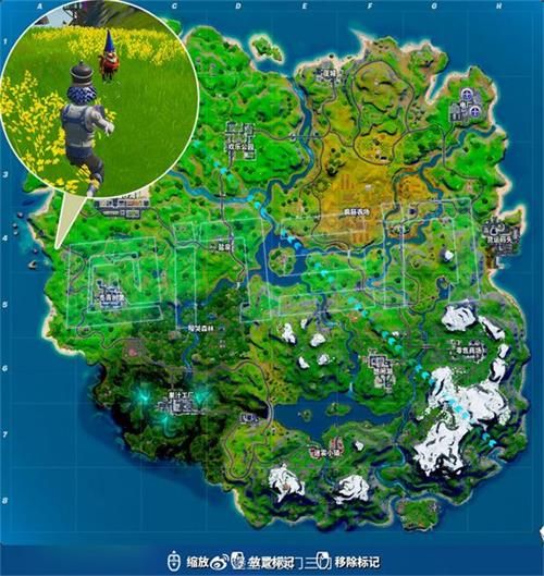 堡垒之夜海滩小屋木制小屋大房子之间隐藏的地精在哪 海滩小屋木制小屋大房子之间的地 2