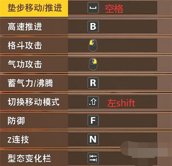 龙珠Z卡卡罗特键盘按键怎么设置 龙珠Z卡卡罗特键盘鼠标按键设置推荐 7