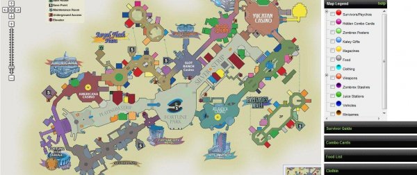 《丧尸围城2》所有物品的详细地图 1