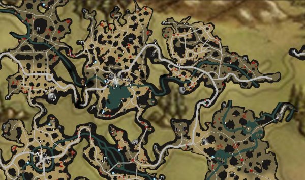 《阿玛拉王国:惩罚》自制超详细野外地图 2