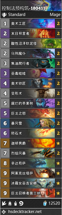 炉石传说法师卡组最强搭配推荐 炉石传说法师卡组最强卡组代码推荐 4